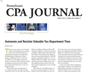 Automate, Reclaim Valuable Tax Department Time